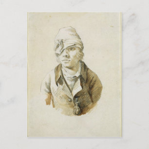 Zelfportret met Pet- en oogpleister Briefkaart