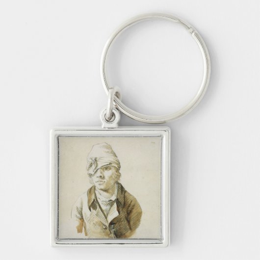 Zelfportret met Pet- en oogpleister Sleutelhanger (Voorkant)