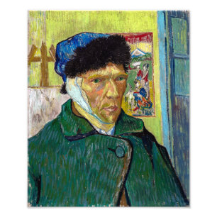 Zelfportret met verbonden oor   Van Gogh   Foto Afdruk