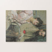 Zelfportret met vrouw (door Frantisek Kupka) Legpuzzel (Horizontaal)
