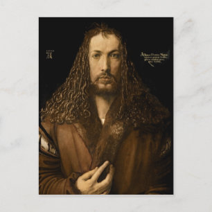 Zelfportret op achtentwintigjarige leeftijd, 1500 briefkaart