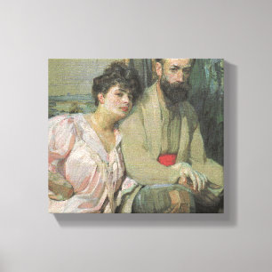 Zelfportret van de kunstenaar en zijn vrouw (Kupka Canvas Afdruk