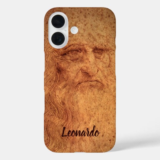 Zelfportret van Leonardo da Vinci, Renaissancekuns Case-Mate iPhone Case (Achterkant)
