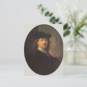 Zelfportret van Rembrandt Briefkaart (Staand voorkant)