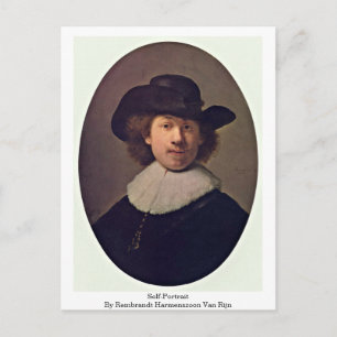 Zelfportret van Rembrandt Harmenszoon van Rijn Briefkaart