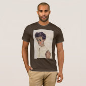 zelfportret van Schiele Egon T-shirt (Voorkant volledig)