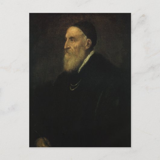 Zelfportret van Titiaan, renaissance Art Briefkaart (Voorkant)