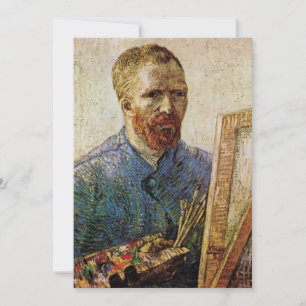 Zelfportret van Van Gogh voor het ezel