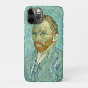 Zelfportret van Vincent Van Gogh met blauwe achter iPhone 11 Pro Hoesje