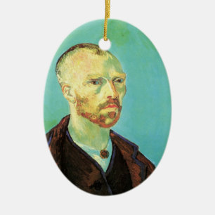 Zelfportret van Vincent van Gogh (Opgedragen aan P Keramisch Ornament