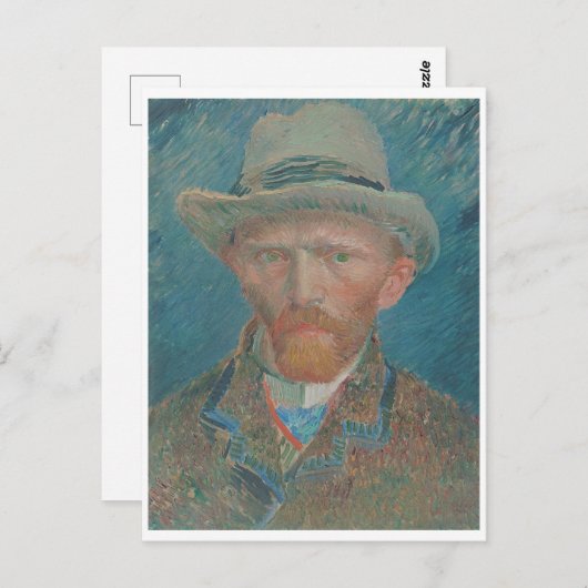 Zelfportret, Vincent van Gogh Briefkaart (Voorkant / Achterkant)