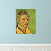 Zelfportret, Vincent van Gogh. Portretoliepijn Canvas Afdruk (Insitu (Houten vloer))