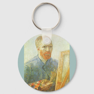 Zelfportret voor Easel, Vincent van Gogh Sleutelhanger