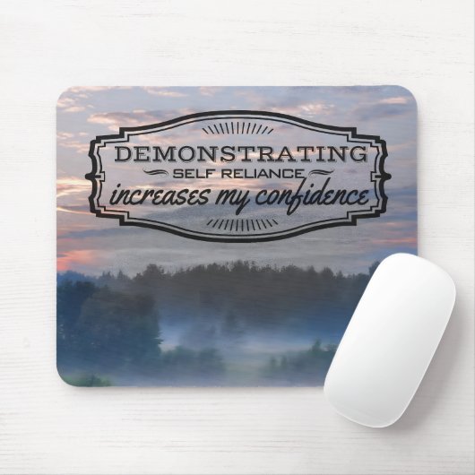 "Zelfredzaamheid" Motivatie Affirmatie Muismat (Met muis)