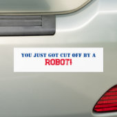 Zelfrijdende auto bumpersticker (Op auto)