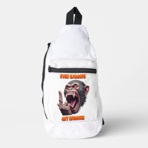 Zelfs baddies krijgen Saddies Evil Monkey Sling Bag