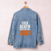 Zelfs de dood van de christersten kon Jezus Christ Denim Jacket (Hangar)