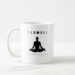 Zelfs de maan gaat door fasen koffiemok