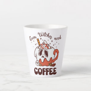Zelfs heksen hebben koffie nodig latte mok