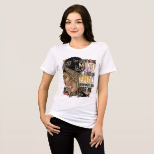 "Zelfs in het Storm, zie ik God" - Empowered Woman Tri-Blend Shirt