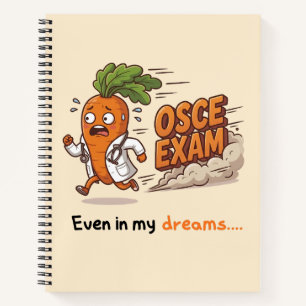 Zelfs in mijn dromen Funny Dr Carrot Med-student Notitieboek