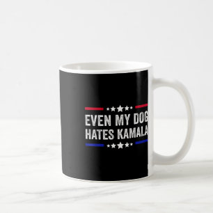 Zelfs mijn hond haat Kamala Harris 2024 Amerikaans Koffiemok