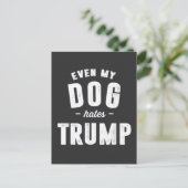 Zelfs mijn hond haat Trump anti-Humor Uitnodiging Briefkaart (Staand voorkant)