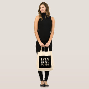 Zelfs mijn kat haat Poetin Tote Bag