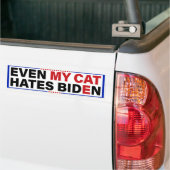 Zelfs mijn kat hates Biden - eigenaar van anti-Bid Bumpersticker (Op Truck)