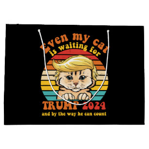 Zelfs Mijn Kat Wacht Op Trump 2024 Kleding Groot Cadeauzakje