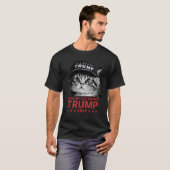 Zelfs mijn kat wil Trump 2024 grappige kattenliefh T-shirt (Voorkant volledig)