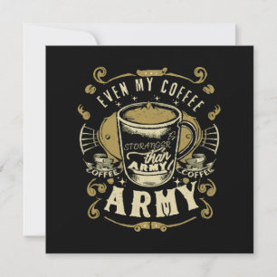 Zelfs mijn koffie is sterker dan het leger