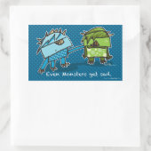 Zelfs monsters krijgen verdrietige stickers (Tas)