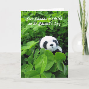 Zelfs panda's zijn Iers Feestdagen Kaart