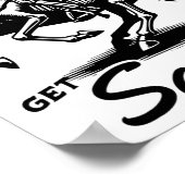 Zelfs slechteriken krijgen droevige  Skeleton Ri Poster (Hoek)