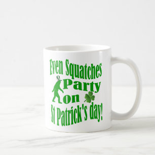 Zelfs Squatches feest op St Patrick's day Koffiemok