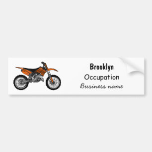 Zelfstandige motorfiets voor gebruik buiten de weg bumpersticker