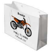 Zelfstandige motorfiets voor gebruik buiten de weg groot cadeauzakje (Achterkant Gekanteld)