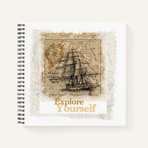 Zelfverbetering Succes Quote Elegante Sjabloon Notitieboek