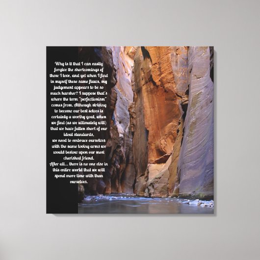 Zelfvergiffenis Inspirerend Canvas Afdruk (Voorkant)