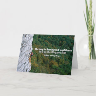 Zelfvertrouwen Inspirerend Groet Opmerking Kaart