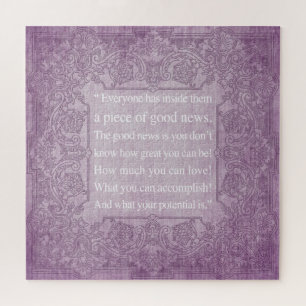Zelfvertrouwen motivatie inspirerend citaat, legpuzzel