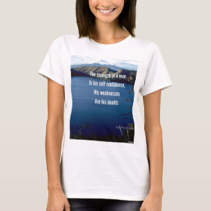 Zelfvertrouwen-motivatie offerte t-shirt