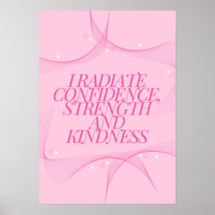Zelfvertrouwen, Vriendelijkheid, Spiritueel, Inspi Poster