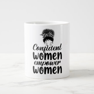 Zelfverzekerd Vrouwen Empower Vrouwen Quote Femini Extra Grote Beker