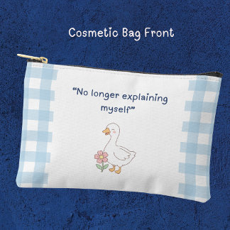 Zelfverzekerde Gans Gingham Print Naai Tas