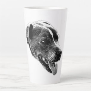 Zelfverzekerde glimlach Pitbull Mix Portret Mok