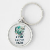 Zelfverzorging is zelfliefde in actie sleutelhanger (Voorkant)