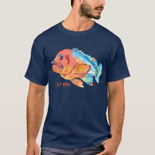 Zelfvisachtige Cartoon Groepering T-shirt