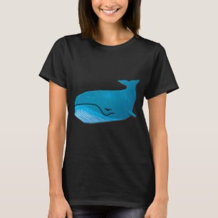 Zelfvoldane Blauwe Walvis T-shirt